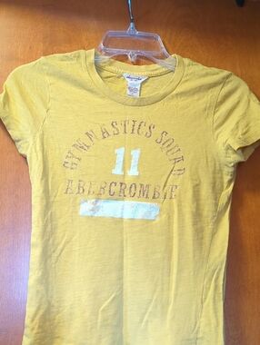 abercrombie kids Yellow Graphic Short Sleeve Tee